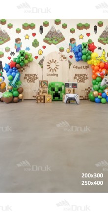 Tło fotograficzne „Pixelowa przygoda – świat gry i level up” | UB_863